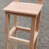 Lariks Douglas barkruk met rugleuning