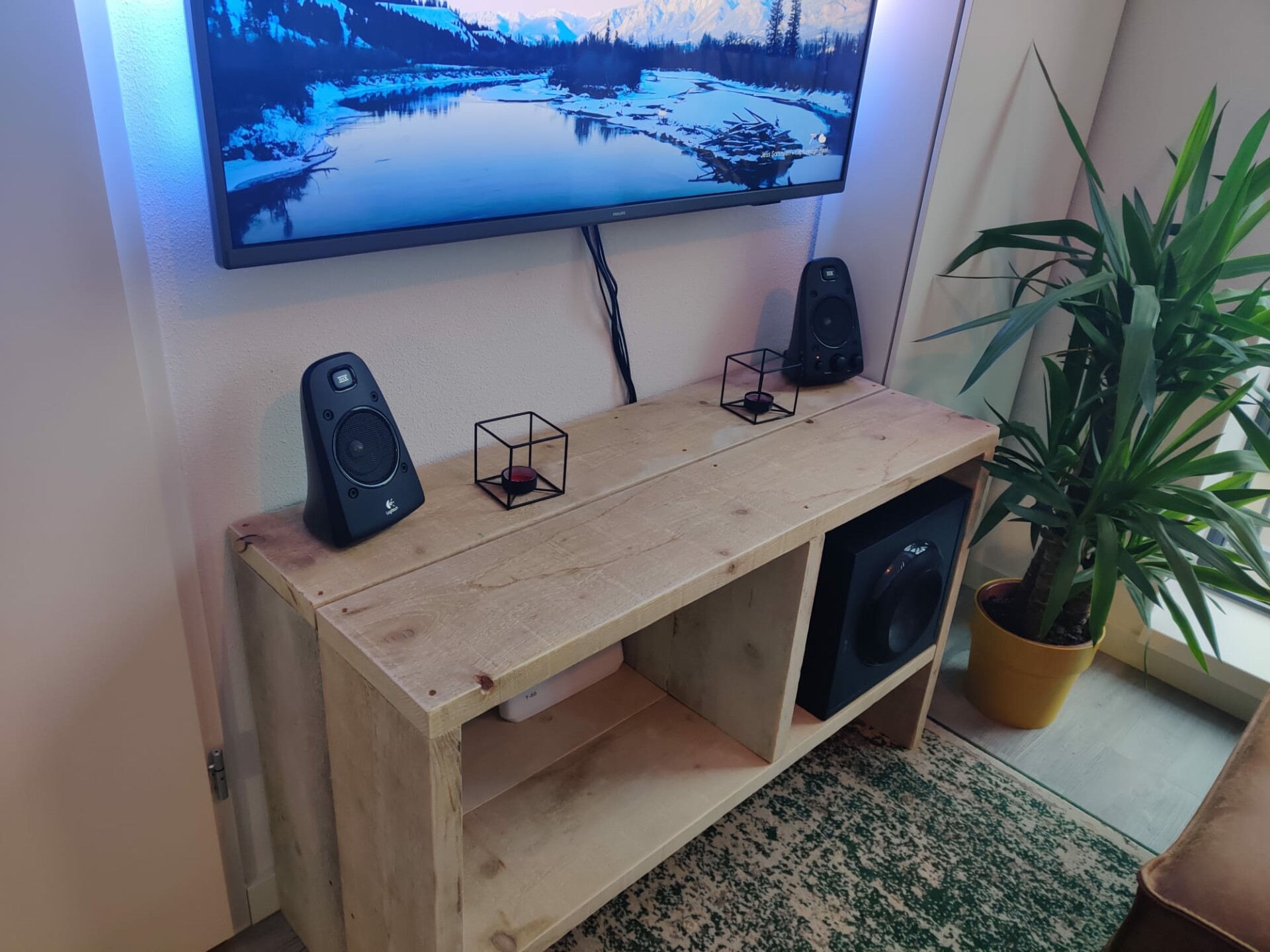 Steigerhouten tv meubel