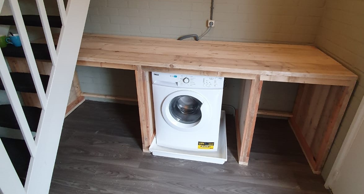 Slot Besluit Masaccio Steigerhouten ombouw wasmachine - De Hout Jongens