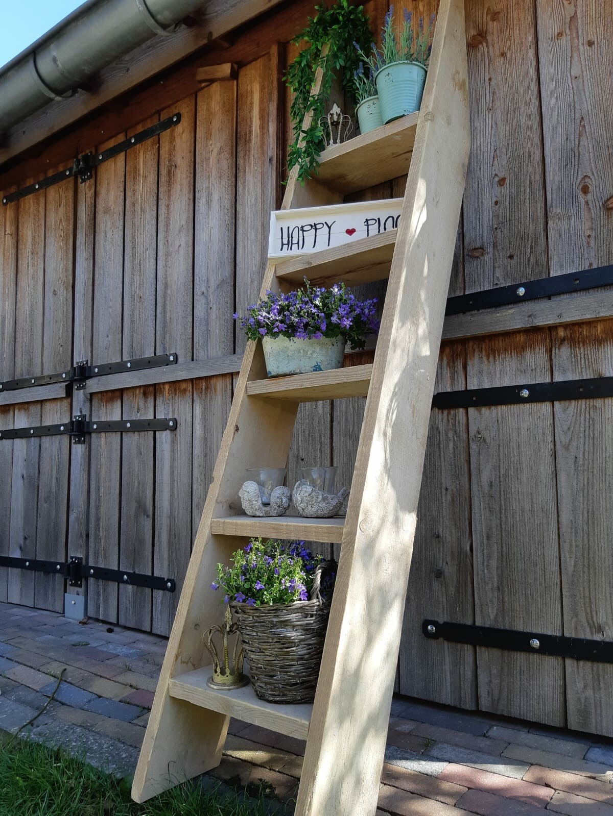 het spoor Acteur beschermen Steigerhouten decoratie trap - De Hout Jongens