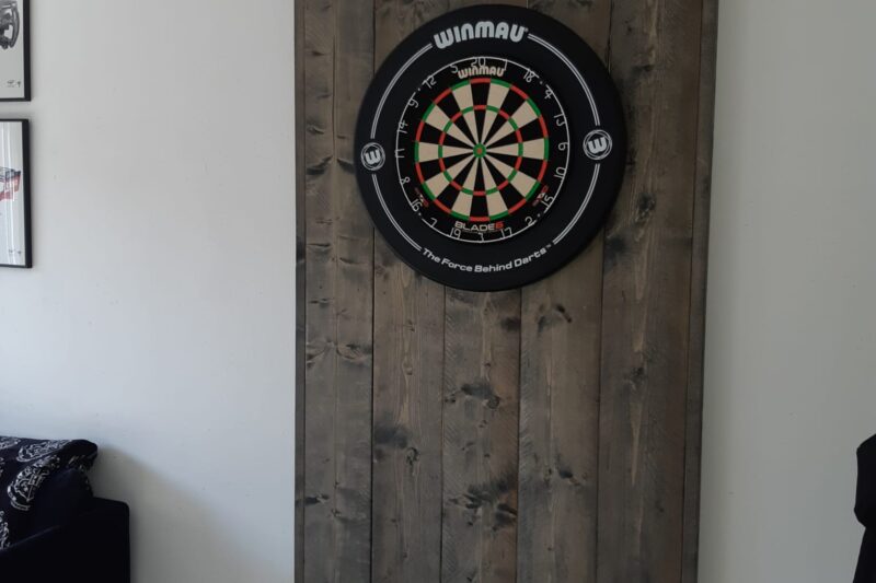 Dartbord wand