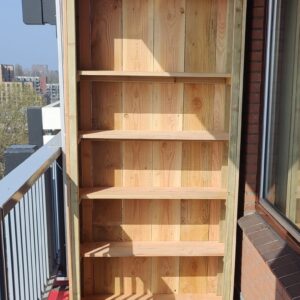 Balkonkast van Douglas hout