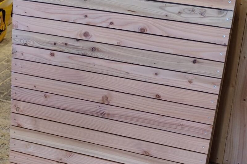 Douglas hout terrastegel/wandbekleding