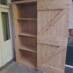 Tuinkast van Douglas hout