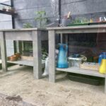 moestuin tafel van steigerhout