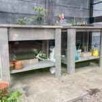moestuin tafel van steigerhout