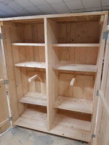 Steigerhouten zadelkast