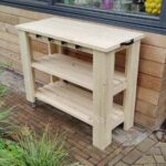 Steigerhouten keukentrolley