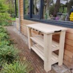 Steigerhouten keukentrolley