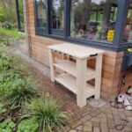 Steigerhouten keukentrolley