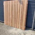 Douglas tuinscherm met barcode-profiel