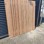 Douglas tuinscherm met barcode-profiel