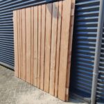 Douglas tuinscherm met barcode-profiel