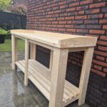 Steigerhouten oppottafel Deluxe