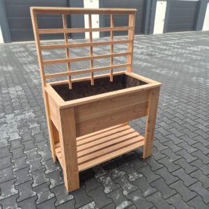 Douglas kweektafel met trellisscherm - op maat gemaakt